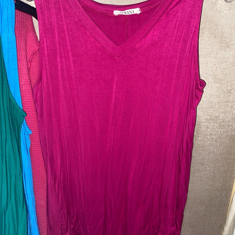 Zenana Women’s Pink Sleeveless Top